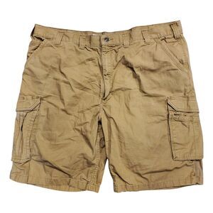 CARHARTT Shorts Mens 46 Beige Relaxed Fit Utility Carpenter Canvas Cargo FORCE
